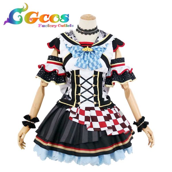 画像16: ラブライブ! サンシャイン!! お正月編2018 覚醒後 津島善子 国木田花丸 黒澤ルビィ 渡辺曜 黒澤ダイヤ 高海千歌 松浦果南 小原鞠莉 桜内梨子 コスプレ衣装 (16)