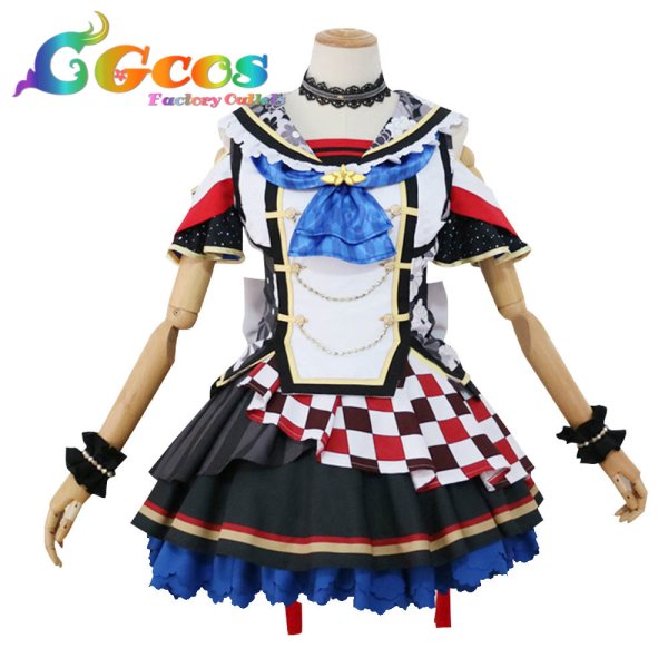 画像14: ラブライブ! サンシャイン!! お正月編2018 覚醒後 津島善子 国木田花丸 黒澤ルビィ 渡辺曜 黒澤ダイヤ 高海千歌 松浦果南 小原鞠莉 桜内梨子 コスプレ衣装 (14)