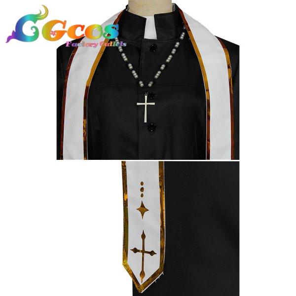 画像5: バーチャルYouTuber VTuber 叶 かなえ 神父 コスプレ衣装 (5)
