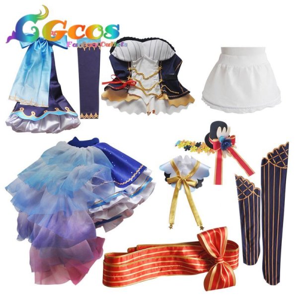 画像4: Re:ゼロから始める異世界生活 ラム レム アイドルVer コスプレ衣装 (4)