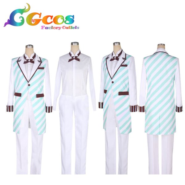 画像2: A3! エースリー One Day Princess! ごほうびカラフルマカロン 茅ヶ崎至 コスプレ衣装 (2)