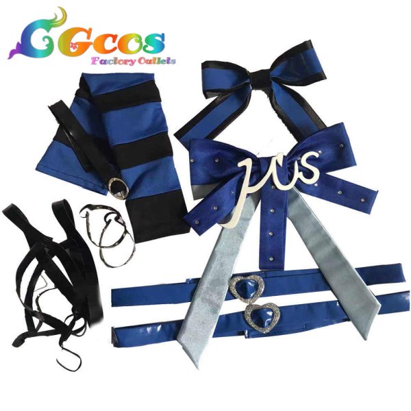 画像3: ラブライブ! School idol project スクフェスAC オリジナル衣装 第3弾 パンキッシュ・ロック・ガール 園田海未 コスプレ衣装 (3)