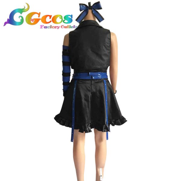 画像2: ラブライブ! School idol project スクフェスAC オリジナル衣装 第3弾 パンキッシュ・ロック・ガール 園田海未 コスプレ衣装 (2)