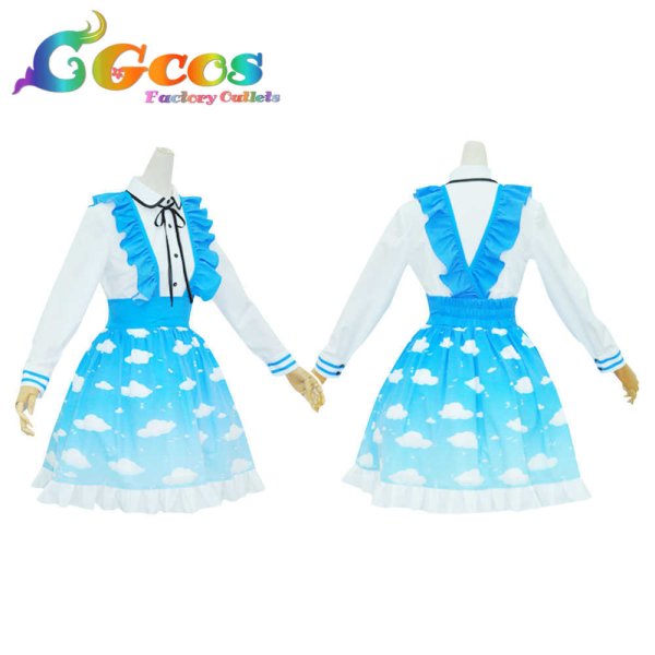 画像5: ラブライブ! School idol project 天空編 覚醒前 園田海未 高坂穂乃果 南ことり 西木野真姫 星空凛 小泉花陽 絢瀬絵里 矢澤にこ 東條希 コスプレ衣装 (5)