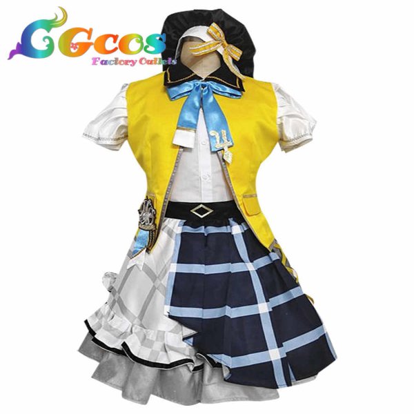 画像15: ラブライブ 虹ヶ咲学園スクールアイドル同好会 SR L!L!L! Love the Life We Live 上原歩夢 中須かすみ 桜坂しずく 朝香果林 宮下愛 近江彼方 優木せつ菜 エマ・ヴェルデ 天王寺璃奈 三船栞子 ミア・テイラー 鐘嵐珠 コスプレ衣装 (15)