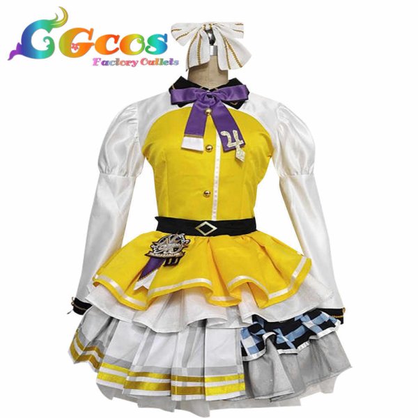 画像9: ラブライブ 虹ヶ咲学園スクールアイドル同好会 SR L!L!L! Love the Life We Live 上原歩夢 中須かすみ 桜坂しずく 朝香果林 宮下愛 近江彼方 優木せつ菜 エマ・ヴェルデ 天王寺璃奈 三船栞子 ミア・テイラー 鐘嵐珠 コスプレ衣装 (9)