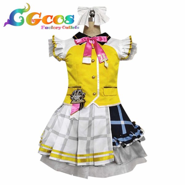 画像3: ラブライブ 虹ヶ咲学園スクールアイドル同好会 SR L!L!L! Love the Life We Live 上原歩夢 中須かすみ 桜坂しずく 朝香果林 宮下愛 近江彼方 優木せつ菜 エマ・ヴェルデ 天王寺璃奈 三船栞子 ミア・テイラー 鐘嵐珠 コスプレ衣装 (3)