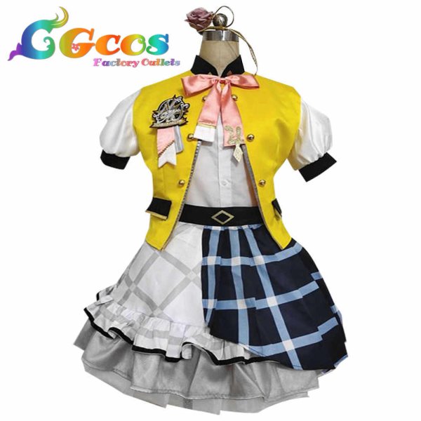 画像10: ラブライブ 虹ヶ咲学園スクールアイドル同好会 SR L!L!L! Love the Life We Live 上原歩夢 中須かすみ 桜坂しずく 朝香果林 宮下愛 近江彼方 優木せつ菜 エマ・ヴェルデ 天王寺璃奈 三船栞子 ミア・テイラー 鐘嵐珠 コスプレ衣装 (10)