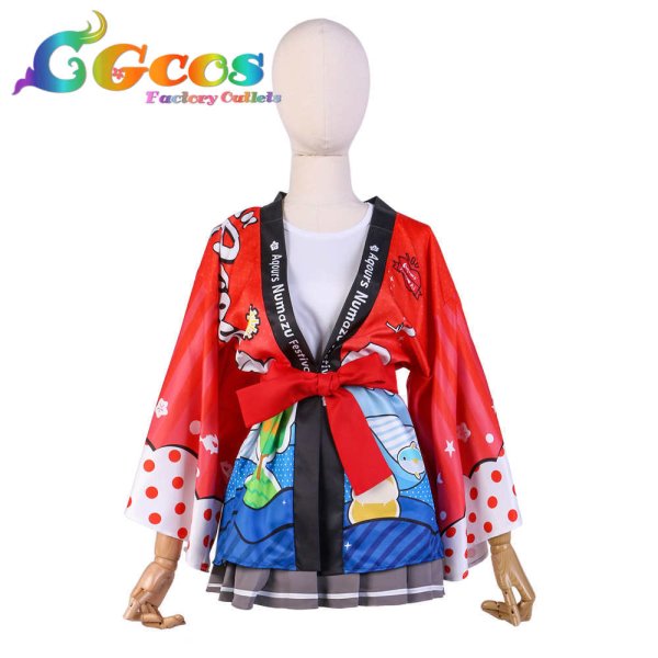 画像9: ラブライブ! サンシャイン!!　輝け！Aqoursぬまづフェスティバル in よみうりランド　津島善子　国木田花丸　黒澤ルビィ　渡辺曜　黒澤ダイヤ　高海千歌　松浦果南　小原鞠莉　桜内梨子　羽織のみ　コスプレ衣装 (9)