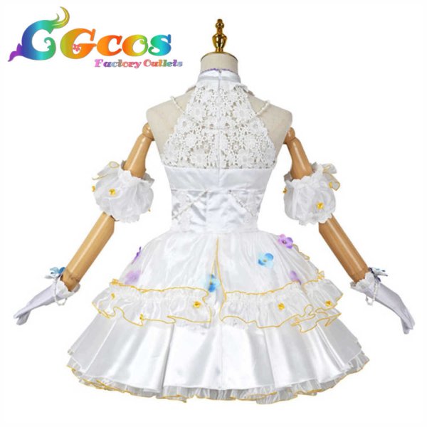 画像2: ラブライブ!スーパースター!! Liella! 澁谷かのん ジューンブライド編 幸せな花嫁 コスプレ衣装 (2)