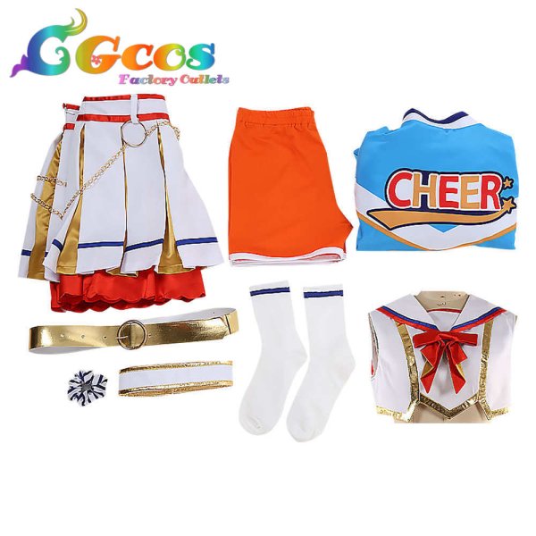 画像4: ウマ娘プリティーダービー ナイスネイチャ チア衣装 コスプレ衣装 (4)