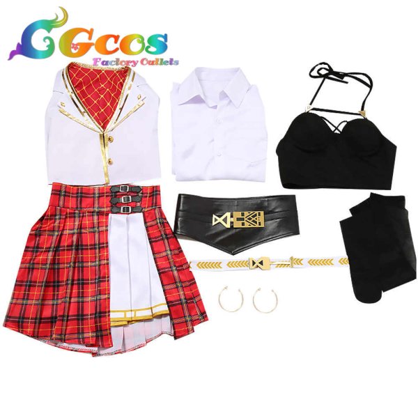 画像4: バーチャルYouTuber VTuber Scarle Yonaguni スカーレ ヨナグニ コスプレ衣装 (4)