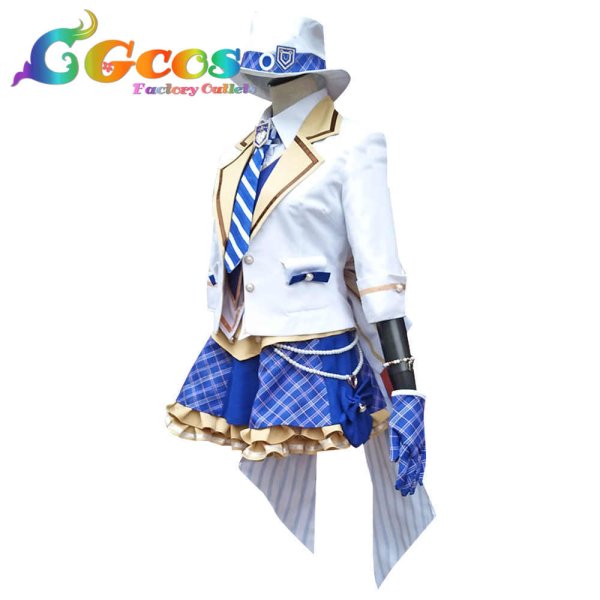 画像2: ラブライブ! School idol project 園田海未 ブレザーズハット編 ちょっぴり大胆に AC衣装ブレザーズハット コスプレ衣装 (2)