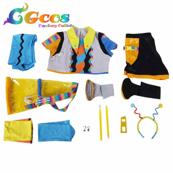 画像4: ラブライブ!スーパースター!! Liella! ビタミンSUMMER! Vitamin SUMMER 澁谷かのん コスプレ衣装 (4)