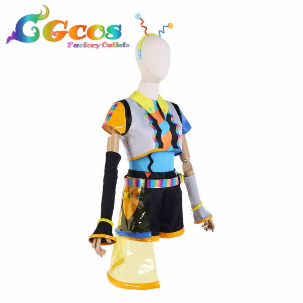 画像2: ラブライブ!スーパースター!! Liella! ビタミンSUMMER! Vitamin SUMMER 澁谷かのん コスプレ衣装 (2)