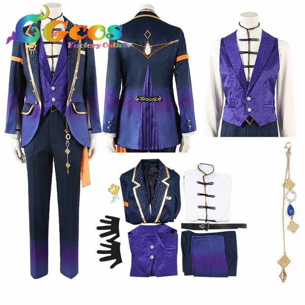 画像5: あんさんぶるスターズ! 出会いのクルーズ 逆先夏目 青葉つむぎ 春川宙 コスプレ衣装 (5)