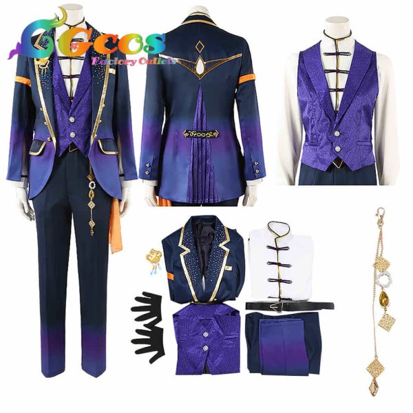 画像6: あんさんぶるスターズ! 出会いのクルーズ 逆先夏目 青葉つむぎ 春川宙 コスプレ衣装 (6)