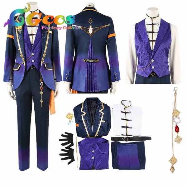 画像4: あんさんぶるスターズ! 出会いのクルーズ 逆先夏目 青葉つむぎ 春川宙 コスプレ衣装 (4)