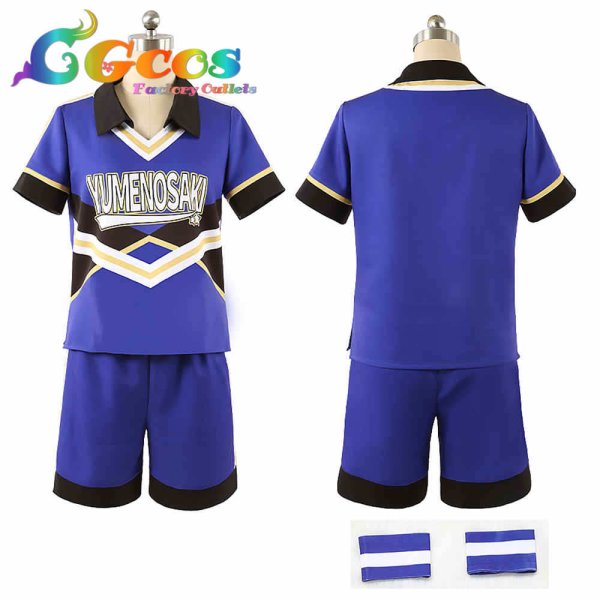 画像4: あんさんぶるスターズ! 体育祭 チア衣装 遊木真 朔間凛月 春川宙 月永レオ 紫之創 コスプレ衣装 (4)