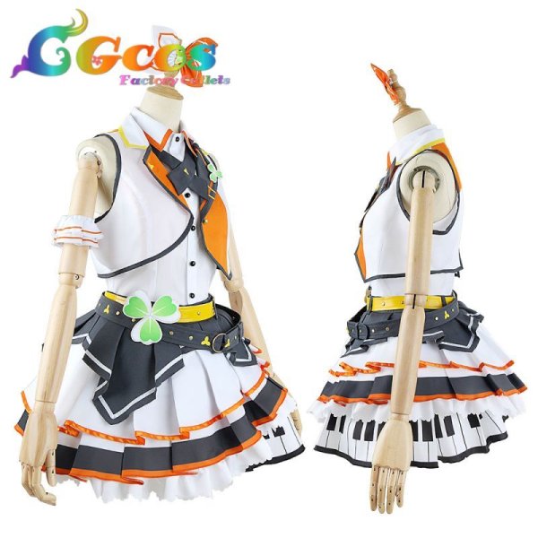 画像2: 「一部在庫あり」プロジェクトセカイ カラフルステージ! プロセカ MORE MORE JUMP! 花里みのり コスプレ衣装 (2)