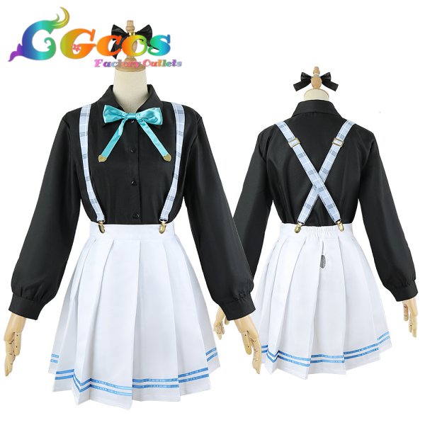 画像4: バーチャルYouTuber VTuber 神楽七奈 ななかぐら カグラナナ 制服 コスプレ衣装 (4)