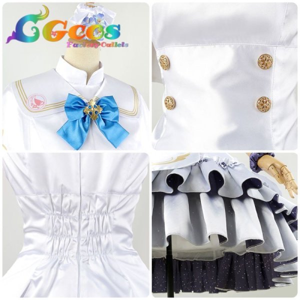 画像6: 「一部在庫あり」ブルーアーカイブ 聖園ミカ コスプレ衣装 (6)