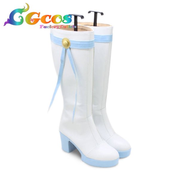 画像2: ウマ娘プリティーダービー コスプレ靴 Snowy Integrity ナリタトップロード ライスシャワー サクラローレル コスプレブーツ コスプレ衣装 (2)