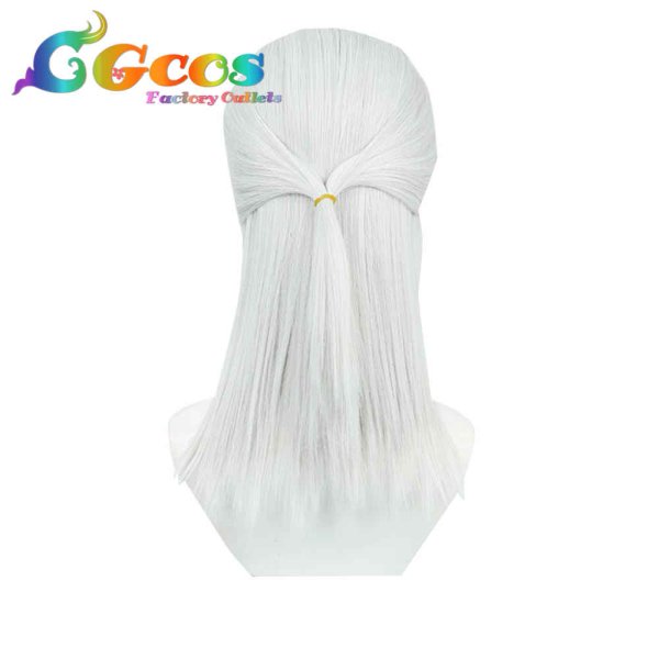 画像2: バーチャルYouTuber VTuber ウィッグ 弦月藤士郎 白制服 コスプレ衣装 (2)