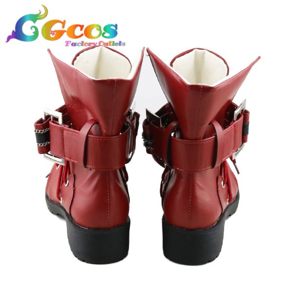 画像3: ファイナルファンタジーVII リメイク FINAL FANTASY VII FF7 リメイク コスプレ靴 ティファ・ロックハート コスプレブーツ コスプレ衣装 (3)