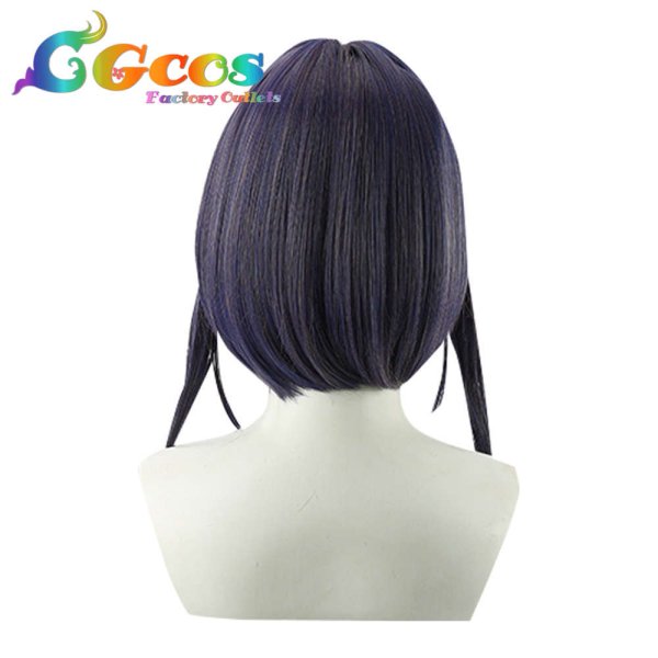 画像2: バーチャルYouTuber VTuber ウィッグ Ouro Kronii オーロ・クロニー コスプレ衣装 (2)