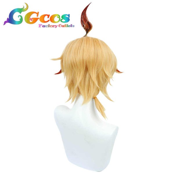 画像2: 原神 げんしん ウィッグ ミカ コスプレ衣装 (2)