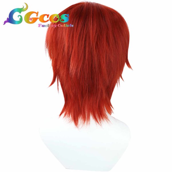 画像2: ウィッグ シャンクス 真ん中分け コスプレ衣装 (2)