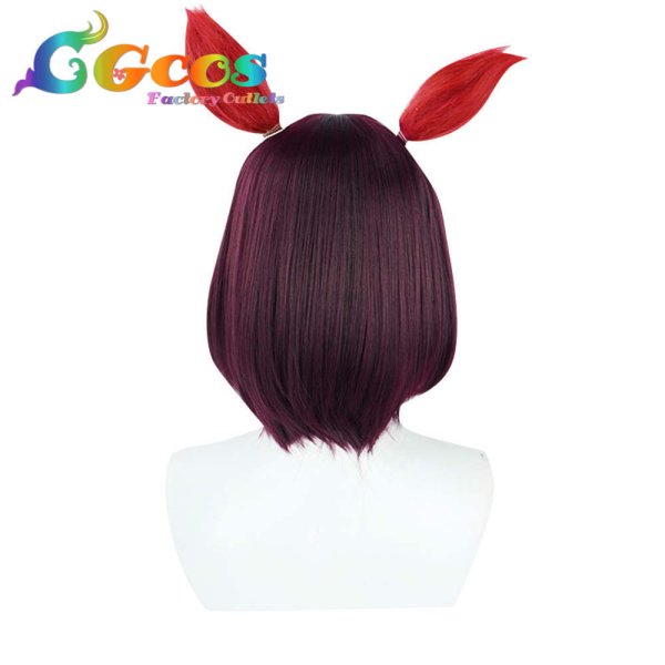 画像2: ウマ娘プリティーダービー ウィッグ ニシノフラワー コスプレ衣装 (2)