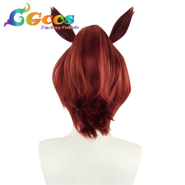 画像2: ウマ娘プリティーダービー ウィッグ ナイスネイチャ チア衣装 コスプレ衣装 (2)