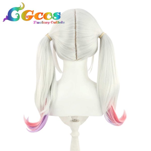 画像2: バーチャルYouTuber VTuber ウィッグ 紫咲シオン メイド風衣装 コスプレ衣装 (2)