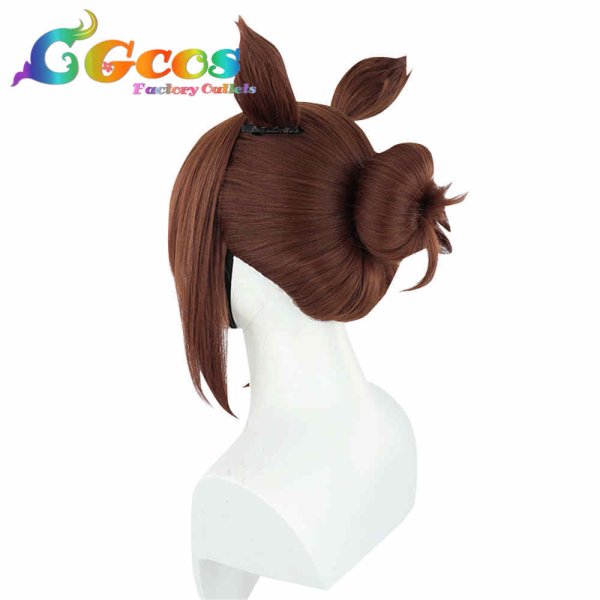 画像2: ウマ娘プリティーダービー ウィッグ ファインモーション コスプレ衣装 (2)