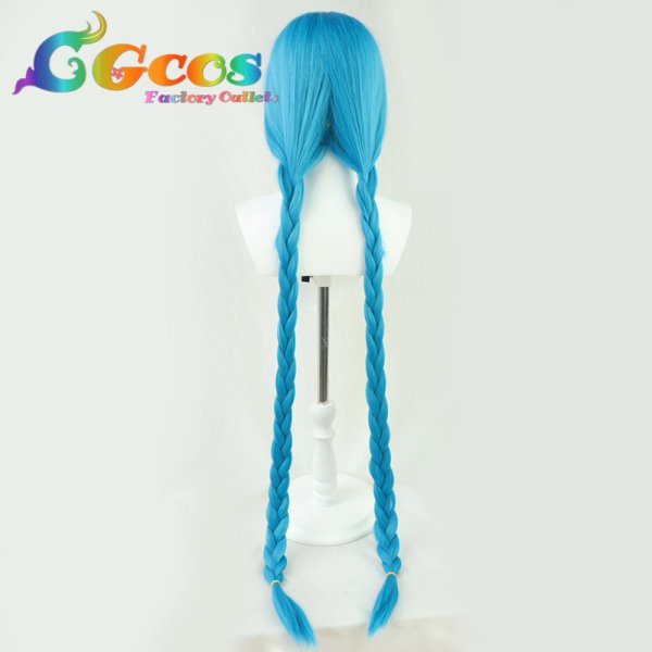 画像4: Arcane アーケイン ウィッグ Jinx ジンクス コスプレ衣装 (4)