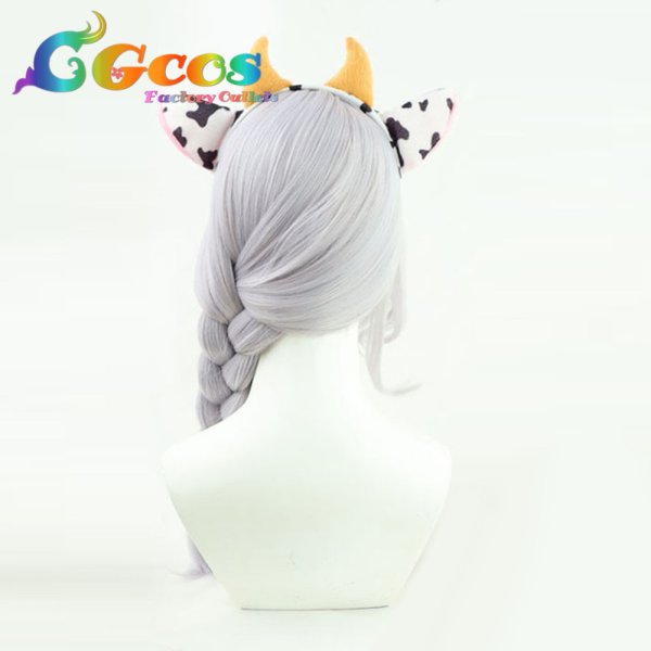 画像2: バーチャルYouTuber VTuber ウィッグ 白銀ノエル 私服衣装 コスプレ衣装 (2)