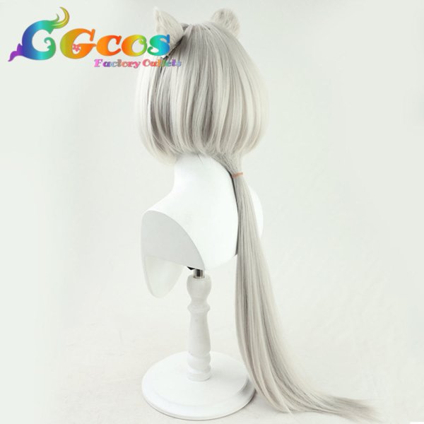 画像4: アークナイツ ウィッグ オーロラ Aurora コスプレ衣装 (4)