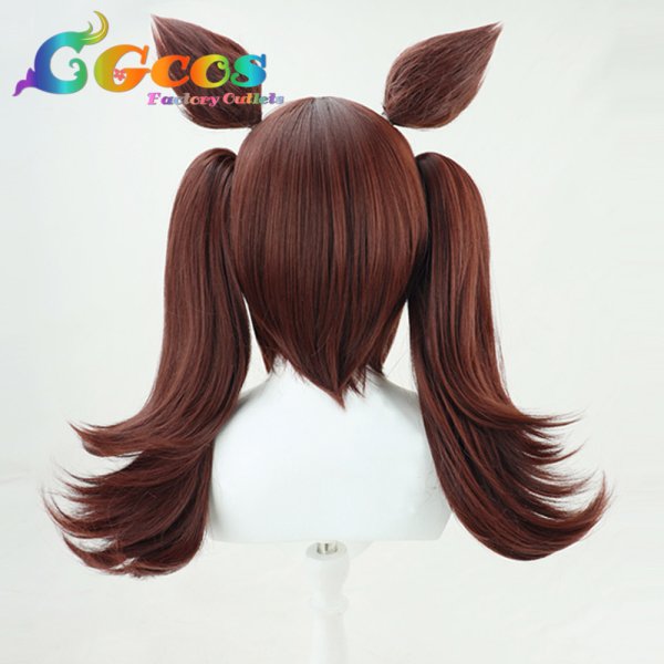 画像2: ウマ娘プリティーダービー ウィッグ ヒシアケボノ コスプレ衣装 (2)