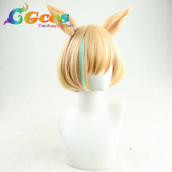 画像3: ウマ娘プリティーダービー ウィッグ リトルココン コスプレ衣装 (3)