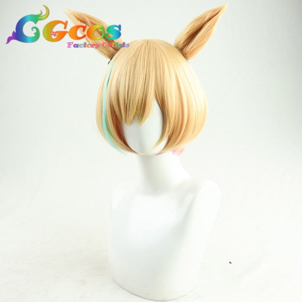 画像2: ウマ娘プリティーダービー ウィッグ リトルココン コスプレ衣装 (2)