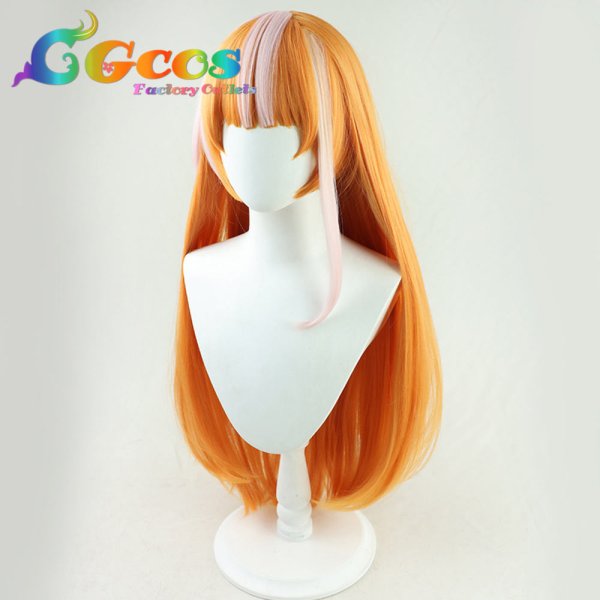 画像2: ウマ娘プリティーダービー ウィッグ 秋川やよい コスプレ衣装 (2)