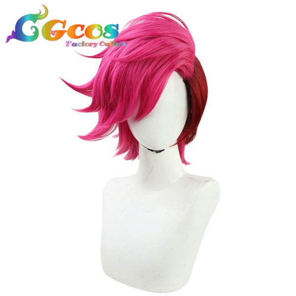 画像2: Arcane アーケイン ウィッグ ヴァイ コスプレ衣装 (2)