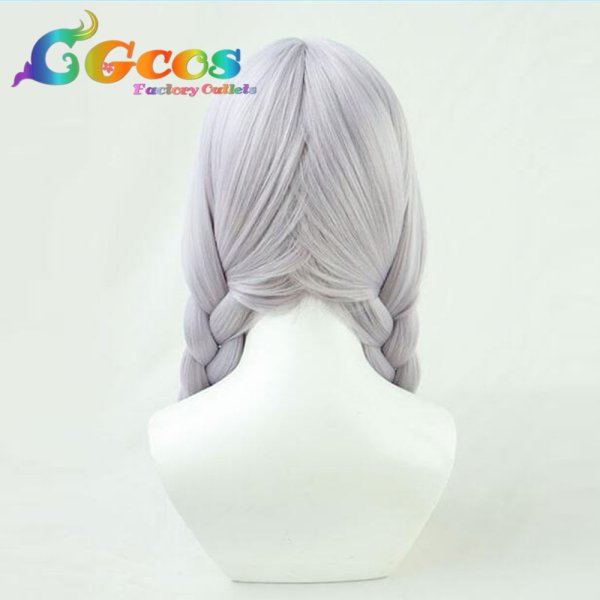 画像4: バーチャルYouTuber VTuber ウィッグ 白銀ノエル ディアンドル娘衣装 コスプレ衣装 (4)