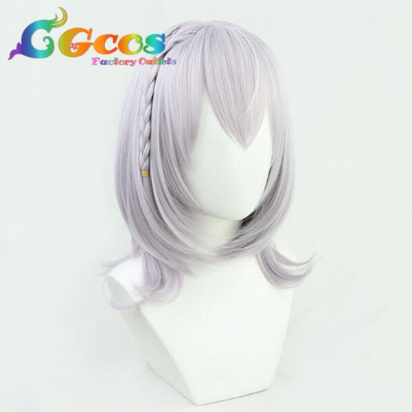 画像2: バーチャルYouTuber VTuber ウィッグ 白銀ノエル 通常衣装 コスプレ衣装 (2)