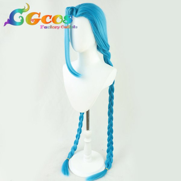 画像3: Arcane アーケイン ウィッグ Jinx ジンクス コスプレ衣装 (3)