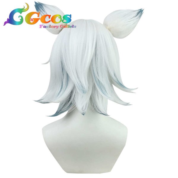 画像3: 原神 げんしん ウィッグ 狐斎宮 コスプレ衣装 (3)