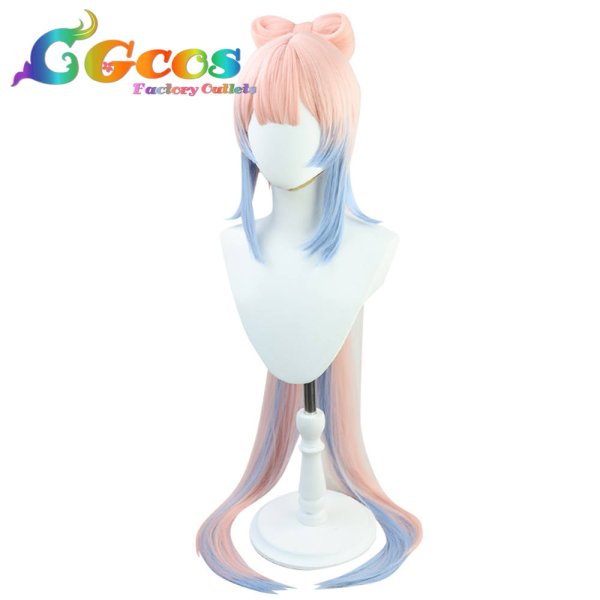 画像2: 原神 げんしん ウィッグ 珊瑚宮心海 コスプレ衣装 (2)