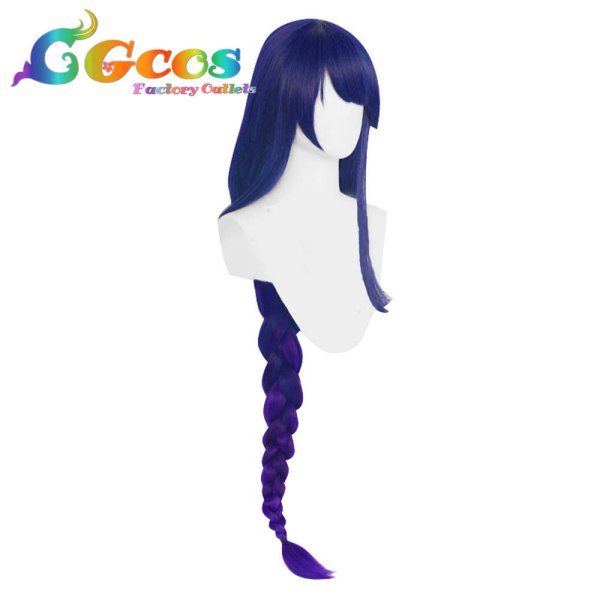 画像3: 原神 げんしん ウィッグ 雷電将軍 コスプレ衣装 (3)